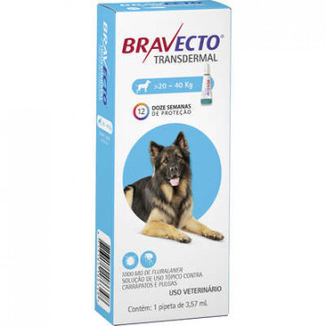 Bravecto Transdermal cães de 20 a 40kg